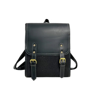 High Capacity PU Leather Women Backpack School Bag Girls Shoulder Bag