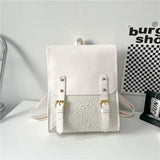 High Capacity PU Leather Women Backpack School Bag Girls Shoulder Bag