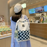 Women's Plaid Harajuku Backpack Laptop College Bag