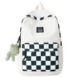 Women's Plaid Harajuku Backpack Laptop College Bag