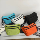 Hip Hop Canvas Sports Messenger Bag Large Capacity Women's Leisure Bag