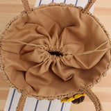 Summer Sunflower Straw Bag - Beach Bag