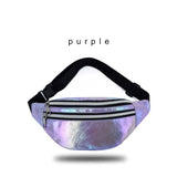Holographic Fanny Pack Laser PU Waist Bag