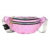 Holographic Waist Bag Laser PU Beach Travel Purse Belt