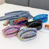 Laser Holographic Waist Bag for Women - Adjustable Belt Fanny Pack