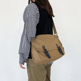 HK Retro Postman Men's Canvas Messenger Bag
