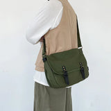 HK Retro Postman Men's Canvas Messenger Bag