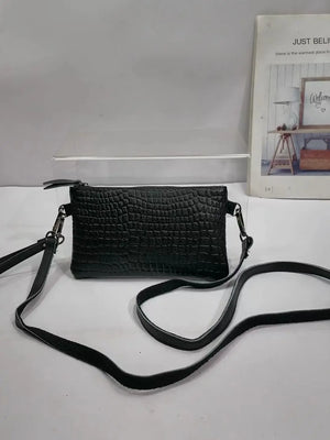 100% Cowhide Leather Clutch Crossbody Bag Soft Mini Shoulder Purse