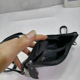 100% Cowhide Leather Clutch Crossbody Bag Soft Mini Shoulder Purse