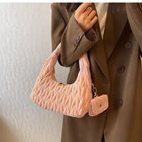 Hot Velvet Handle Bags Crescent Bag High Women Handbags With Mini Purse