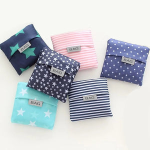 Foldable Green Shopping Bag Tote Folding Pouch Handbag