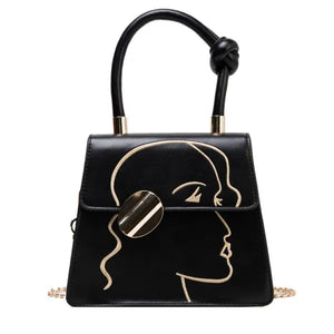High Embroidery Crossbody Chain Bag for Women