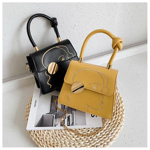 High Embroidery Crossbody Chain Bag for Women