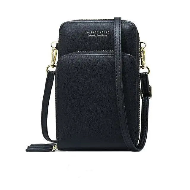 Lady Wallet PU Long Large Capacity Multifunctional Mini Bag Shoulder Bag