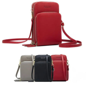 Lady Wallet PU Long Large Capacity Multifunctional Mini Bag Shoulder Bag