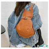 Red High Chest Bag Personality Cat Shoulder Women's Bag