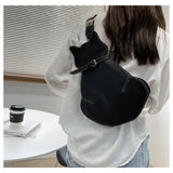 Red High Chest Bag Personality Cat Shoulder Women's Bag