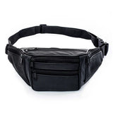 Men Leather Casual Fanny Pack Waist Belt Bag Purse Hip Pouch