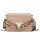 Stylish Serpentine Shoulder Bag Crossbody Messenger Handbag