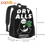 Large Capacity Panda Bear Backpack Shoe Bag