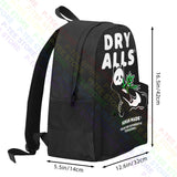 Dry Alls Panda Bear Large Capacity Backpack Gym Tote Bag