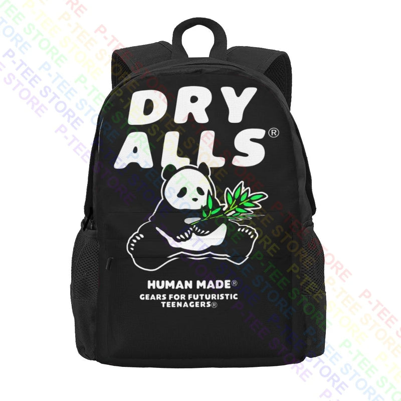 Dry Alls Panda Bear Large Capacity Backpack Gym Tote Bag