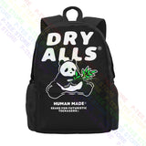 Dry Alls Panda Bear Large Capacity Backpack Gym Tote Bag