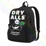 Dry Alls Panda Bear Large Capacity Backpack Gym Tote Bag