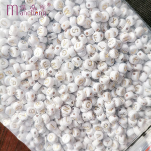 3750Pcs Acrylic Plastic Halloween Mix 26 Letters Beads DIY Bracelet Kids Jewelry