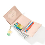 Small Leather Wallet Clutch Bag w/ Card ID Holder