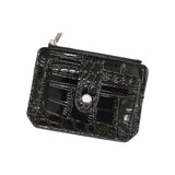 Neutral Buckle Wallet Card Holder Zipper Purse Small Size