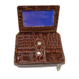 Neutral Buckle Wallet Card Holder Zipper Purse Small Size