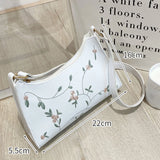 Women's Shoulder Bag Medium Size Faux Leather Underarm Bag Phone Bag Messenger B