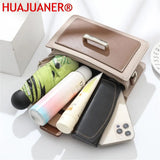 Leather Crossbody Messenger Bag Women Handbag