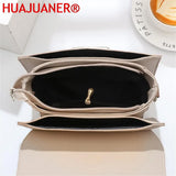 Leather Crossbody Messenger Bag Women Handbag