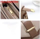 Leather Crossbody Messenger Bag Women Handbag