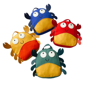 Crab Cartoon Backpack for Kids, School Bag, Boys and Girls