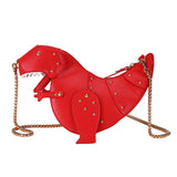 Ins Dinosaur Bag for Students Women Leather Small Purse Pouch Ladies