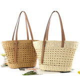 Ins Paper Rope Car Buckle One-shoulder Straw Woven Bag Handbag