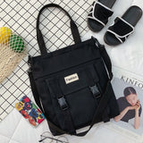 Canvas Messenger Bag Female Autumn Large-capacity Crossbody Shoulder Bag