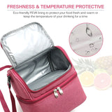 Thermal Lunch Bag for Outdoor Activities - Food Cooler Bag for Snacks and Meals