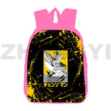 Japan 3D Anime Chainsaw Man Backpack 12/16 Inch School Bag