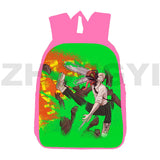 Japan 3D Anime Chainsaw Man Backpack 12/16 Inch School Bag