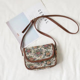 Vintage Flowers Women's Shoulder Crossbody Bag