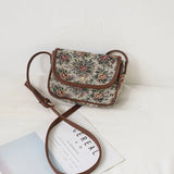 Vintage Flowers Women's Shoulder Crossbody Bag