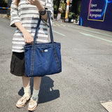 Japanese Denim Bag Hong Kong Wind Canvas Bag