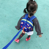 Kids Baby Safety Harness Backpack Canvas Leash Anti-lost Dinosaur Shark Bag