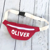Personalized Kids Waist Bag Colorful Zipper Fanny Pack