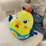 Cartoon Chicken Pattern Kids School Backpack