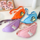 Kids Girls Casual Unicorn/Dinosaur Chest Bag Zipper Waist Bag